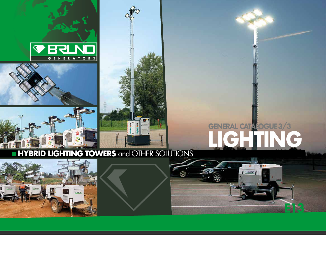 LIGHTING TOWERS BRUNO GENERATORS